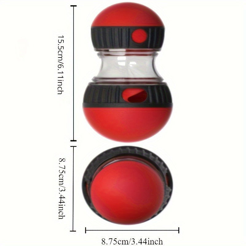 Interactive Dog Puzzle Toy Slow Feeder, Plastic Pet Snack Distribution Ball, Stimulating Dog Food Game Toy - Without Battery