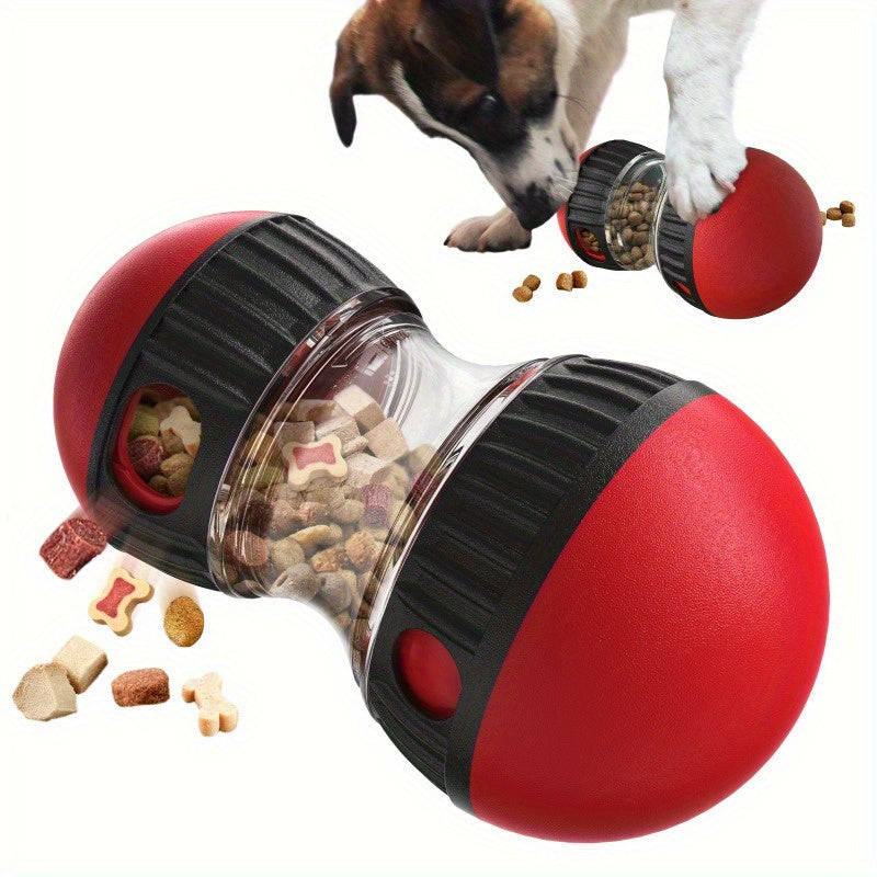 Interactive Dog Puzzle Toy Slow Feeder, Plastic Pet Snack Distribution Ball, Stimulating Dog Food Game Toy - Without Battery