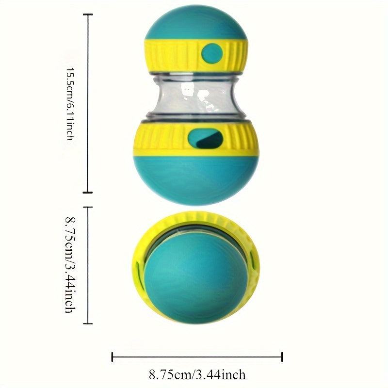 Interactive Dog Puzzle Toy Slow Feeder, Plastic Pet Snack Distribution Ball, Stimulating Dog Food Game Toy - Without Battery