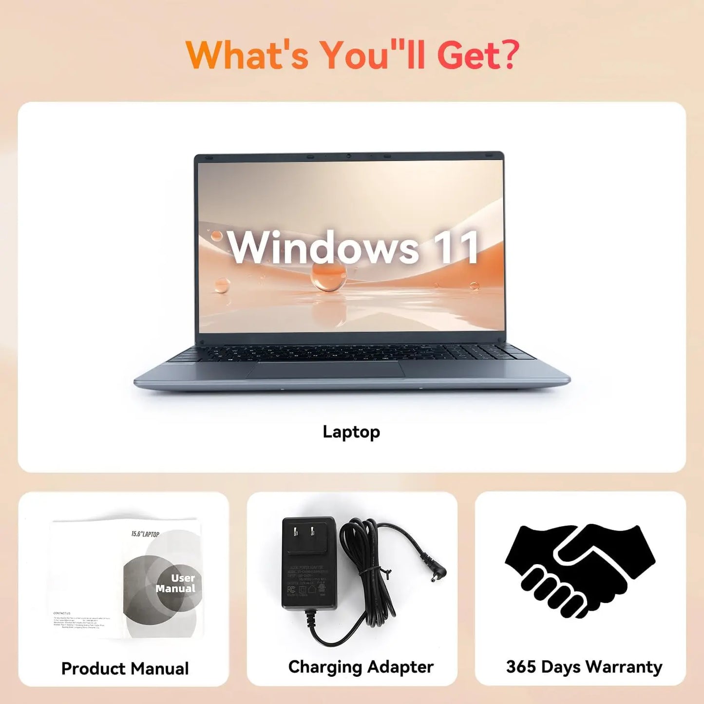 Notebook 15.6 Inch Laptop Windows 11 1366*768 Cheap Portable Intel Celeron N5095 Quad-Core Processors Laptop 8 RAM 256GB ROM