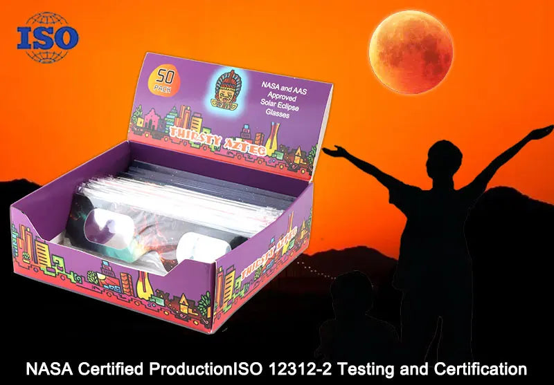 USA Warehouse Paper Solar Eclipse Glasses Safe Observation Sunglasses Eye Protection UV Protection