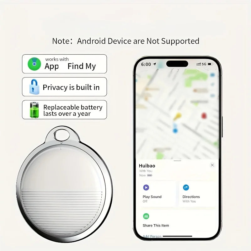 GPS Smart Anti-Lost Device - Real-Time Tracker for Pets, Elderly &amp; Kids, No Installation Needed, iOS Compatible, Reliable &amp; Worr