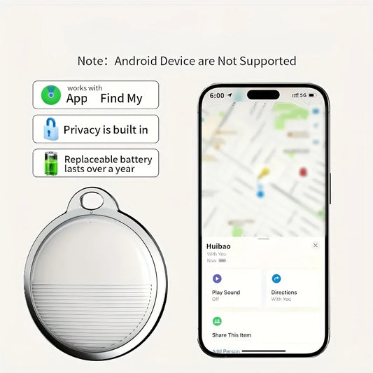 GPS Smart Anti-Lost Device - Real-Time Tracker for Pets, Elderly &amp; Kids, No Installation Needed, iOS Compatible, Reliable &amp; Worr