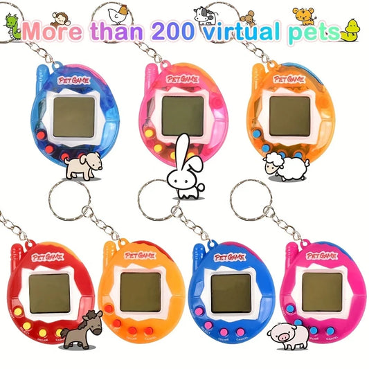 1PC Transparent Electronic Pets Nostalgic 168 Pets In One Virtual Cyber ​​Digital Nostalgic Funny Toys Pixel Funny Play