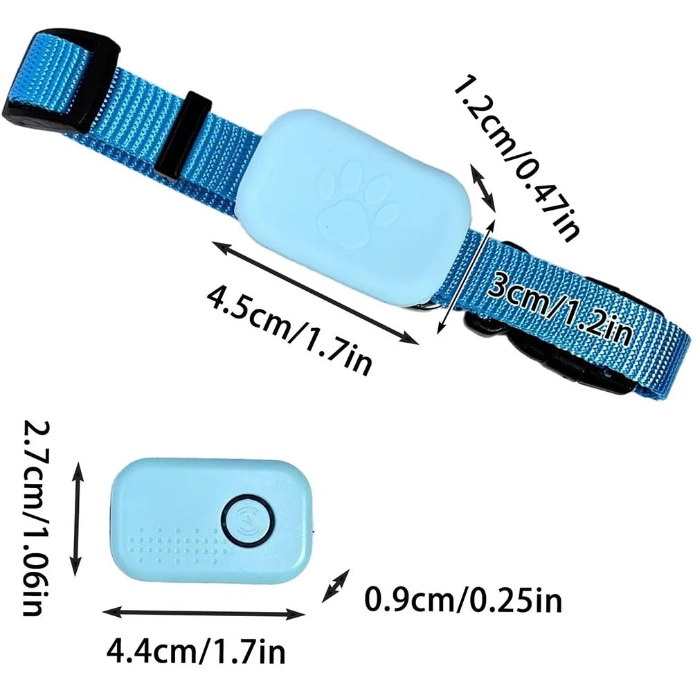 Pet GPS Tracker For iOS/Android w/Adjustable Collar Waterproof Smart Global Locator Tracker Anti-Lost Pet Locator for Dogs &amp; Cat
